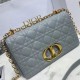 Replica Borsa Dior Caro Media Cannage Grigio