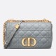 Replica Borsa Dior Caro Media Cannage Grigio