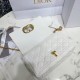 Replica Borsa media Dior Caro Cannage bianca Replica Borsa media Dior Caro Cannage bianca