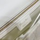 Replica Borsa media Dior Caro Cannage bianca Replica Borsa media Dior Caro Cannage bianca