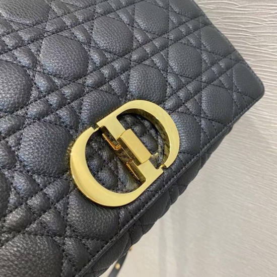 Replica Borsa Caro Dior Grande Cannage Nera
