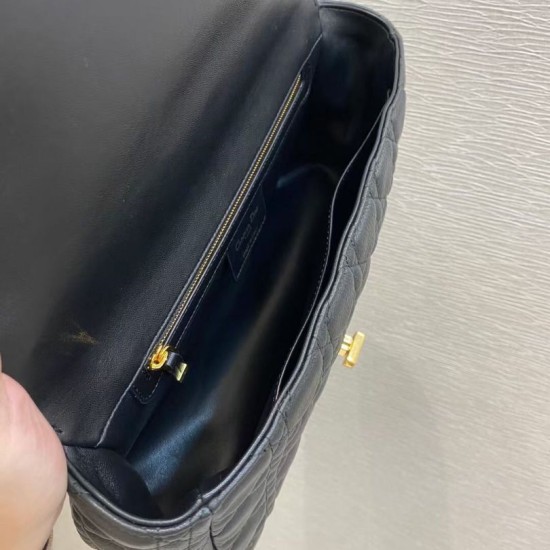 Replica Borsa Caro Dior Grande Cannage Nera
