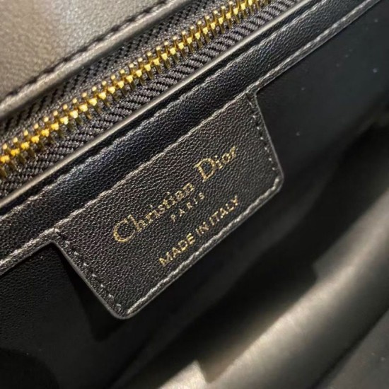 Replica Borsa Caro Dior Grande Cannage Nera