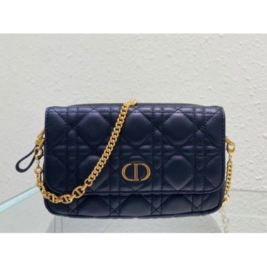 Replica Custodia Dior Caro Cannage Nera