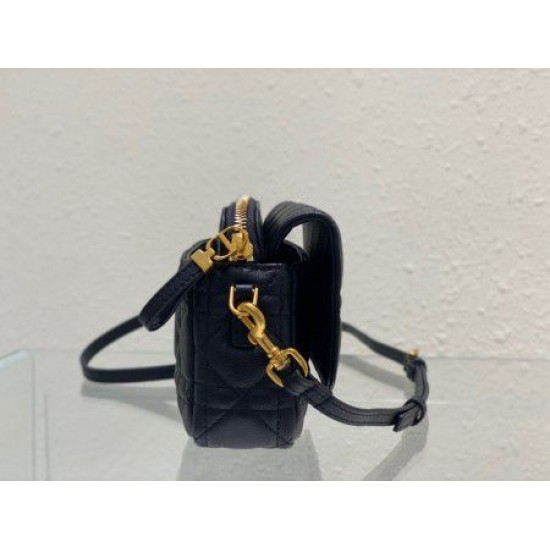 Replica Custodia Dior Caro Cannage Nera