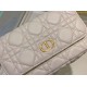 Replica Pochette Dior Caro Cannage Bianca