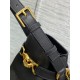 Replica Borsa a secchiello media Dior C'est Saddle in pelle di vitello nera