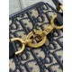 Replica Borsa a secchiello media Dior C'est Jacquard obliquo blu Replica Borsa a secchiello media Dior C'est Jacquard obliquo blu