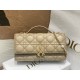 Replica Borsa Dior Miss Dior Mini Cannage in pelle di agnello Beige