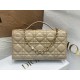 Replica Borsa Dior Miss Dior Mini Cannage in pelle di agnello Beige