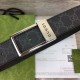 Replica Cintura Gucci GG con fibbia rettangolare 722370 35mm Acciaio Nero Replica Cintura Gucci GG con fibbia rettangolare 722370 35mm Acciaio Nero
