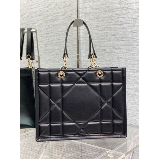 Replica Borsa tote media Dior Essential Archicannage nera