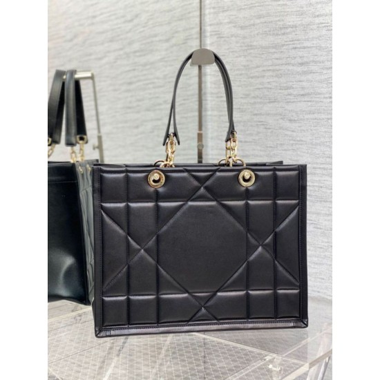 Replica Borsa tote media Dior Essential Archicannage nera
