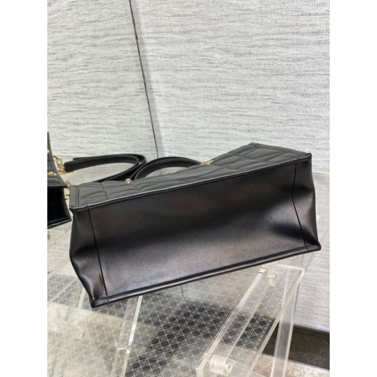 Replica Borsa tote media Dior Essential Archicannage nera