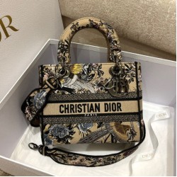 Replica Borsa Dior Medium Lady D-Lite con ricamo Jardin d'Hiver beige Replica Borsa Dior Medium Lady D-Lite con ricamo Jardin d'Hiver beige