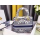 Replica Borsa Dior Medium Lady D-Lite Multicolor Ricamo Rêve d'Infini Blu Replica Borsa Dior Medium Lady D-Lite Multicolor Ricamo Rêve d'Infini Blu