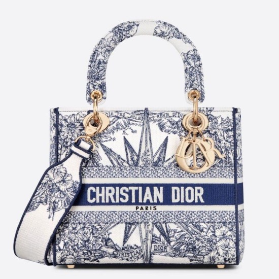 Replica Borsa Dior Medium Lady D-Lite Multicolor Ricamo Rêve d'Infini Blu Replica Borsa Dior Medium Lady D-Lite Multicolor Ricamo Rêve d'Infini Blu
