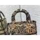 Replica Borsa Dior Medium Lady D-Lite Toile de Jouy Ricamo Marrone