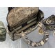 Replica Borsa Dior Medium Lady D-Lite Toile de Jouy Ricamo Marrone