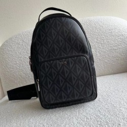 Replica Borsa a tracolla Dior Mini Rider CD Diamond Canvas nera