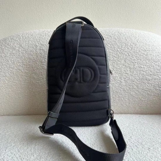 Replica Borsa a tracolla Dior Mini Rider CD Diamond Canvas nera Replica Borsa a tracolla Dior Mini Rider CD Diamond Canvas nera