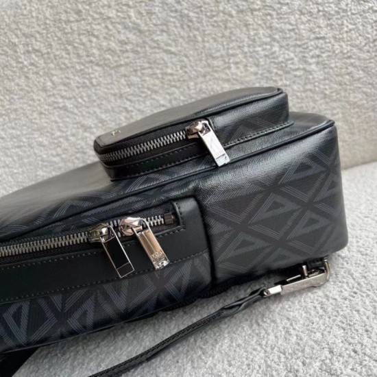 Replica Borsa a tracolla Dior Mini Rider CD Diamond Canvas nera Replica Borsa a tracolla Dior Mini Rider CD Diamond Canvas nera