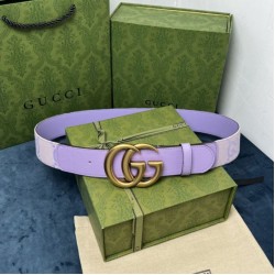 Replica Cintura larga Gucci GG Marmont 400593 40mm Viola