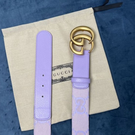 Replica Cintura larga Gucci GG Marmont 400593 40mm Viola