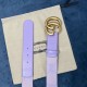 Replica Cintura larga Gucci GG Marmont 400593 40mm Viola