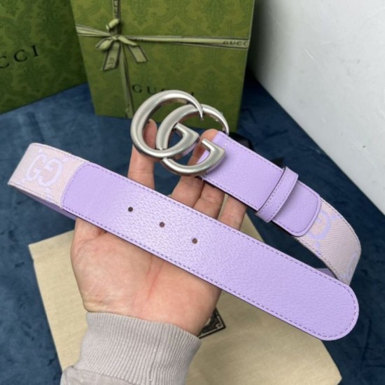 Replica Cintura larga Gucci GG Marmont 400593 40mm Viola