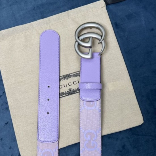 Replica Cintura larga Gucci GG Marmont 400593 40mm Viola