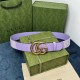 Replica Cintura larga Gucci GG Marmont 400593 40mm Viola