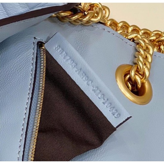 Replica Borsa Midi Fendi Baguette Chain Nappa Blu