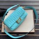 Replica Borsa Baguette Media Fendi Motivo FF Azzurro Replica Borsa Baguette Media Fendi Motivo FF Azzurro