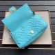 Replica Borsa Baguette Media Fendi Motivo FF Azzurro Replica Borsa Baguette Media Fendi Motivo FF Azzurro
