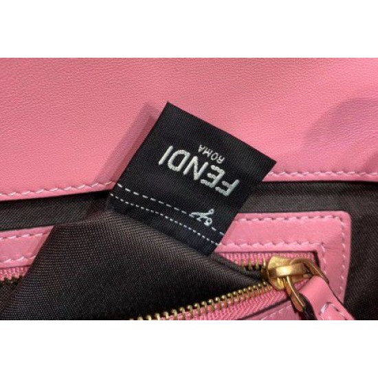 Replica Borsa Baguette Media Fendi Motivo FF Rosa Replica Borsa Baguette Media Fendi Motivo FF Rosa