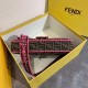 Replica Borsa grande Fendi Baguette in tessuto FF con finiture rosa