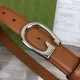 Replica Cintura sottile Gucci con fibbia G 655566 Marrone