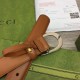 Replica Cintura sottile Gucci con fibbia G 655566 Marrone