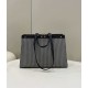 Replica Shopper Fendi X-Tote in lana pied de poule con ricamo FF 8BH374 Grigia