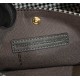 Replica Shopper Fendi X-Tote in lana pied de poule con ricamo FF 8BH374 Grigia
