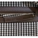 Replica Borsa Fendi Baguette 8BR600 in lana pied de poule con ricamo FF Marrone