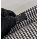 Replica Fendi 8BS017 Borsa Mini Baguette in lana pied de poule con ricamo FF Marrone