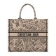 Replica Christian Dior Borsa tote grande Dior Book color albicocca