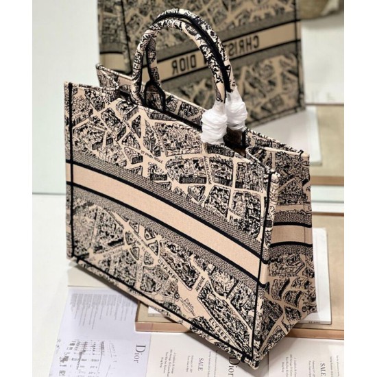 Replica Christian Dior Borsa tote grande Dior Book color albicocca
