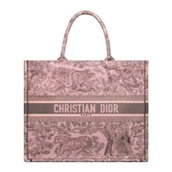 Replica Borsa tote Christian Dior grande per libri Dior rosa