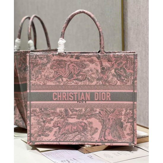 Replica Borsa tote Christian Dior grande per libri Dior rosa