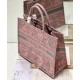 Replica Borsa tote Christian Dior grande per libri Dior rosa