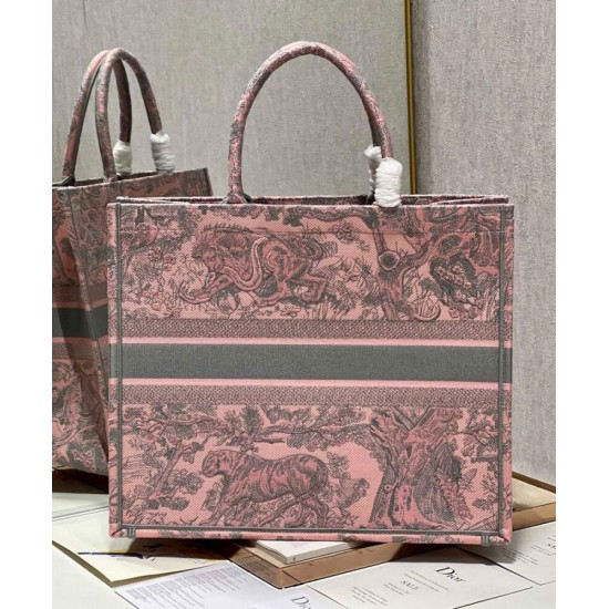 Replica Borsa tote Christian Dior grande per libri Dior rosa