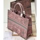 Replica Borsa tote Christian Dior grande per libri Dior rosa
